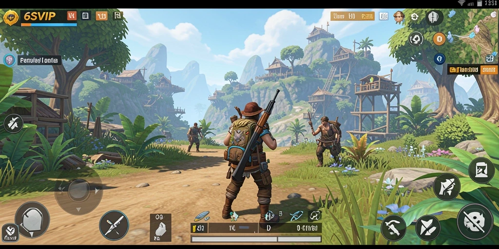 Screenshot gameplay dari 6SVIP menampilkan eksplorasi dunia terbuka yang menakjubkan.