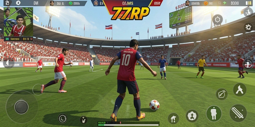 Tampilan gameplay olahraga yang mendebarkan di 77RP.