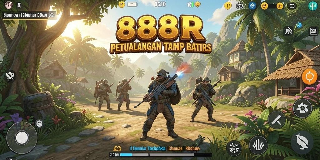 Gameplay menakjubkan dengan dunia terbuka yang luas di 888R.