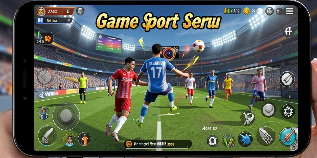 Gameplay seru AA62 yang menampilkan aksi olahraga menegangkan.