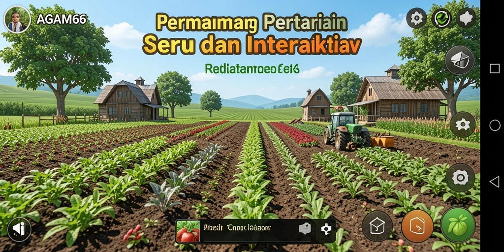 Gameplay AGAM66 yang seru dengan aktivitas bertani.