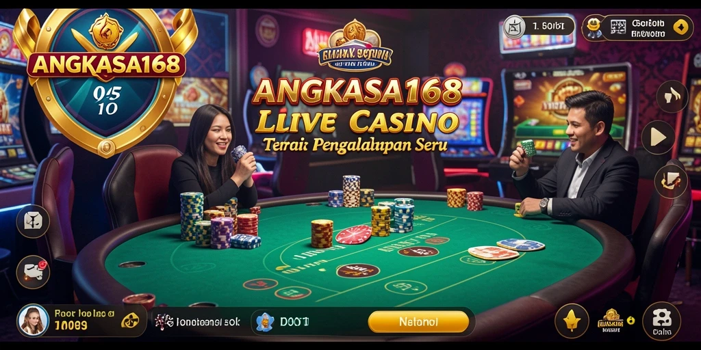 Tampilan gameplay seru dan interaktif di ANGKASA168 Live Casino.