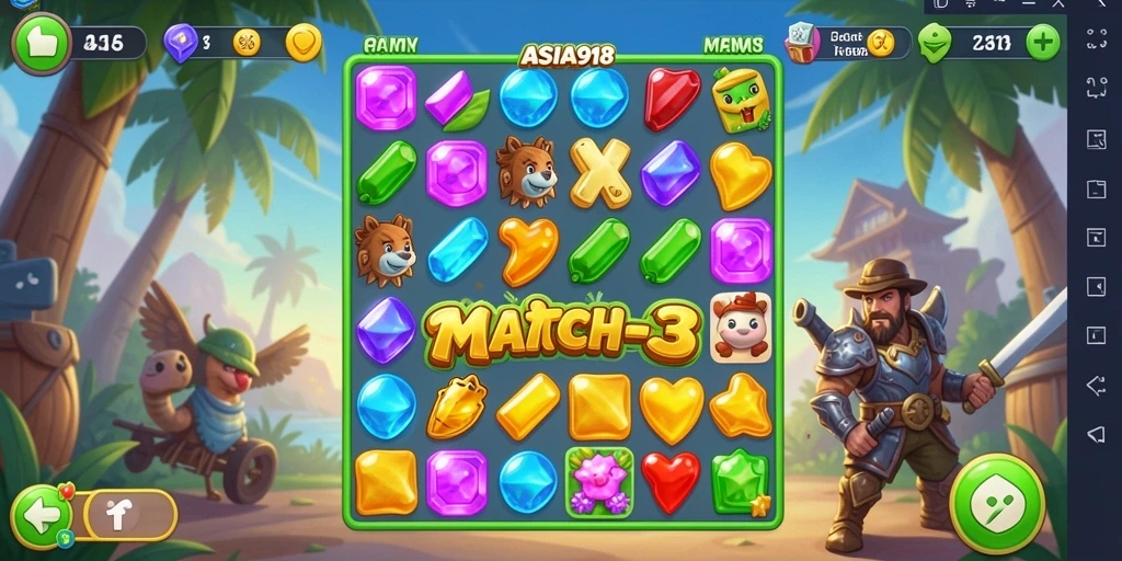 Tampilan gameplay ASIA918 yang seru dan penuh warna.