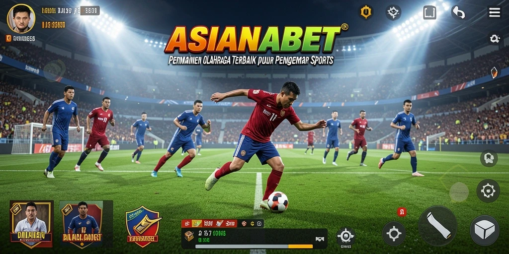 Screenshot utama ASIANABET menampilkan aksi seru dalam permainan olahraga.