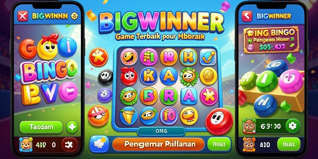 Tampilan gameplay seru dan kartunya penuh warna di BIGWINNER.