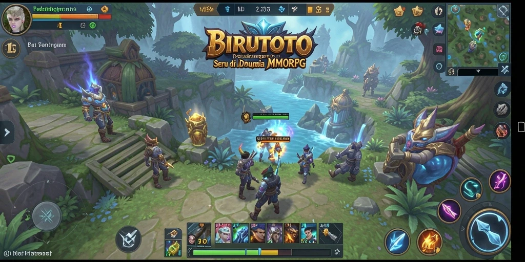 Tampilan gameplay BIRUTOTO yang seru di dunia MMORPG.
