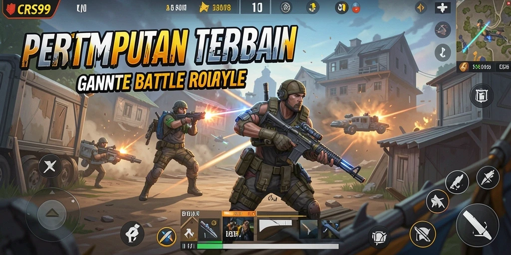 Screenshot dari gameplay seru dalam Battle Royale di CRS99.