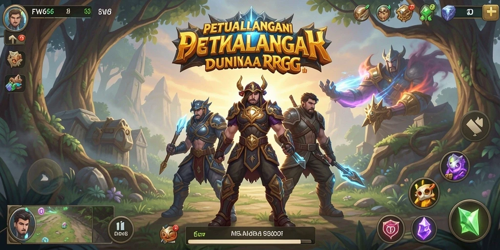 Tampilan gameplay FW66 yang epik dan penuh aksi RPG.