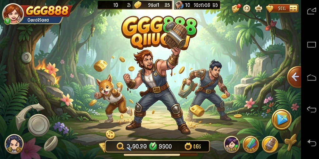 Tampilan gameplay QiuQiu yang mendebarkan dan penuh strategi.