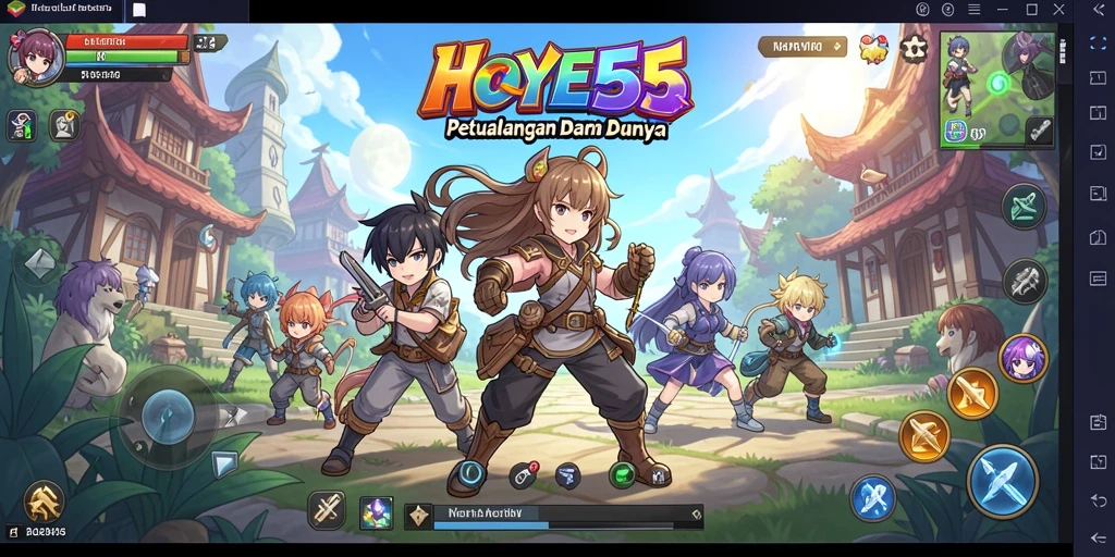 Tampilan menarik dari gameplay HOYE55 yang penuh aksi.