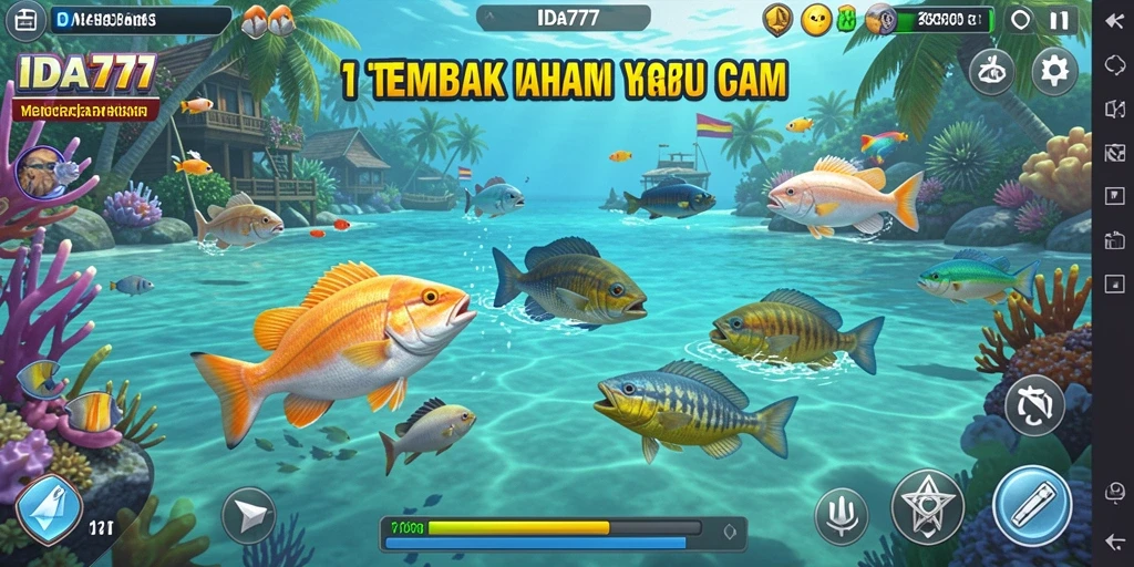 Screenshot IDA777 yang menunjukkan gameplay menarik Tembak Ikan.