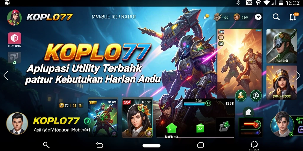 Tampilan antarmuka KOPLO77 yang user-friendly dan modern.