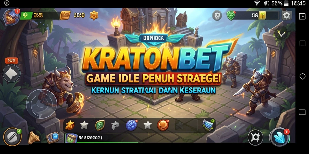 Tangkapan layar gameplay KRATONBET yang menunjukkan momen strategis dalam game Idle.