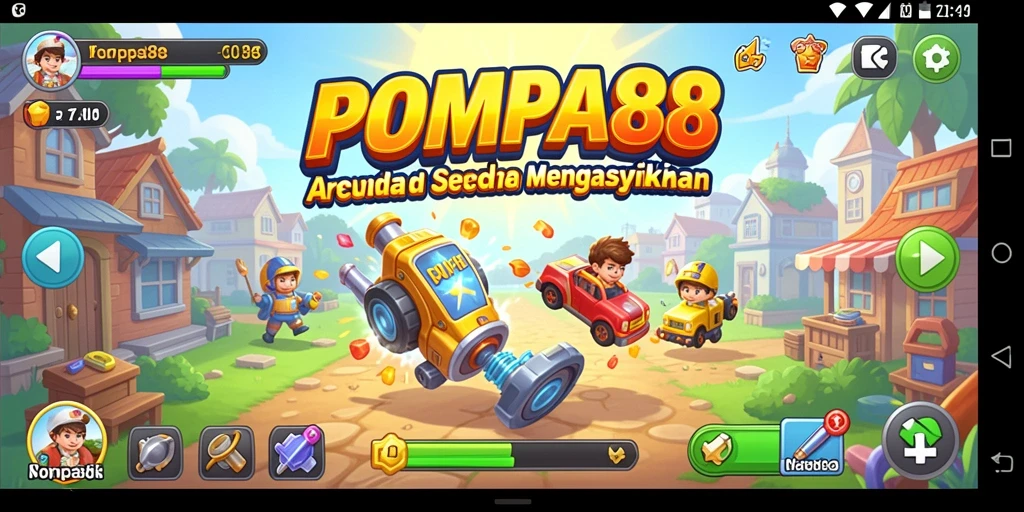 Tampilan gameplay menarik dari POMPA88 dengan tantangan seru.